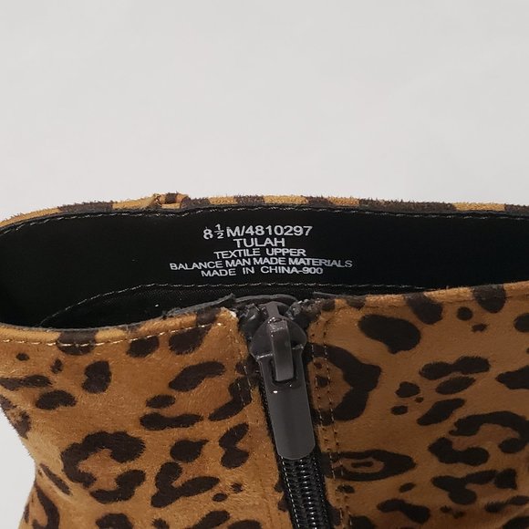 NWT! Impo Leopard Print Ankle Booties Size 8.5 - Picture 4 of 10